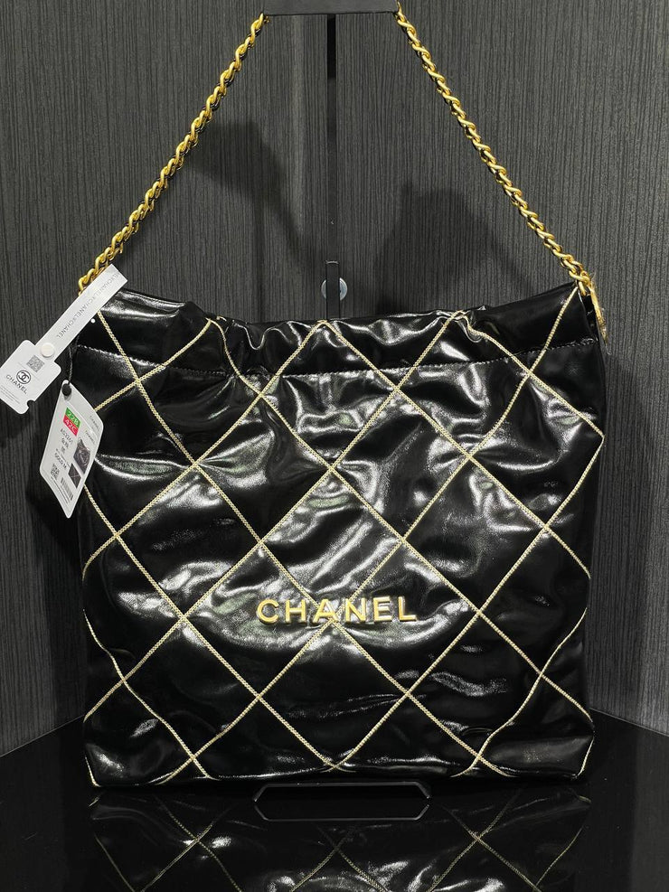 CHANEL-Gold Handbag