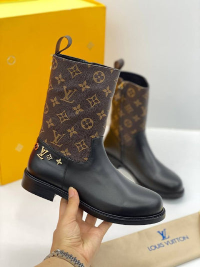 LOUIS VUITTON-Louis Vuitton New Autumn Winter Warm Boots