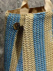 PRADA-Raffia Tote Bag