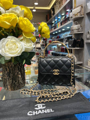 CHANEL-MINI HANDLE CLUTCH