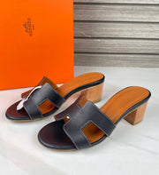 HERMES-Hermes Heeled Slippers 6 cm