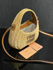 MIU MIU- Wander Wicker Bag