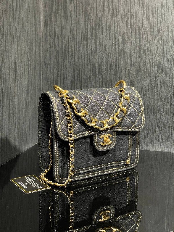 CHANEL- Denim Flap