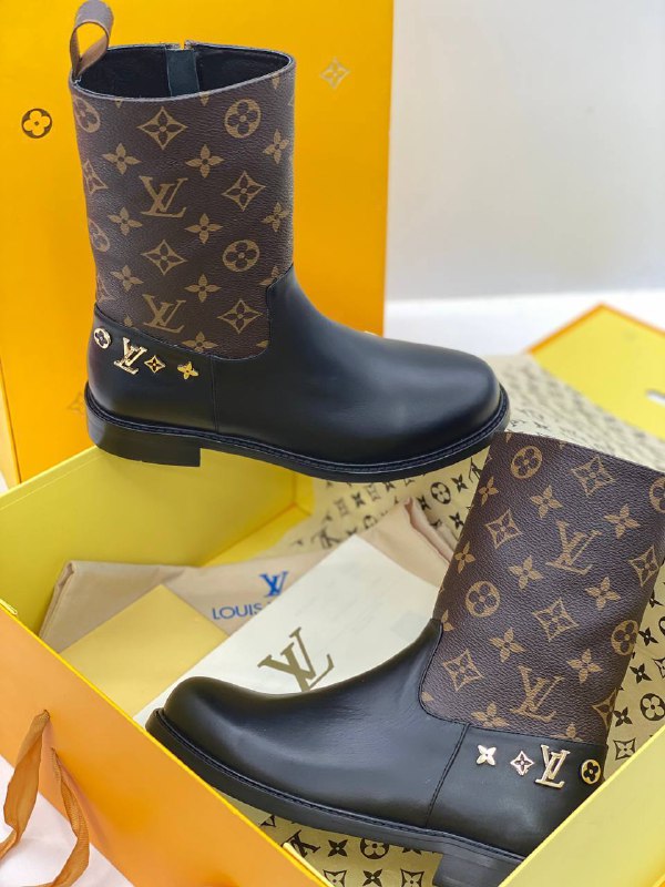 LOUIS VUITTON-Louis Vuitton New Autumn Winter Warm Boots