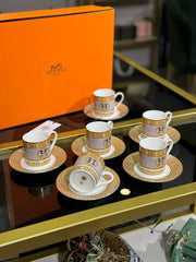 HERMES-Hermes Coffee Porcelain Set ✨