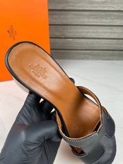 HERMES-Hermes Heeled Slippers 6 cm