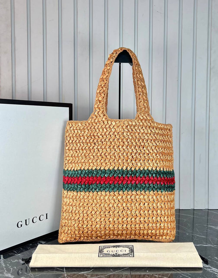 GUCCI- RAFFIA TOTE