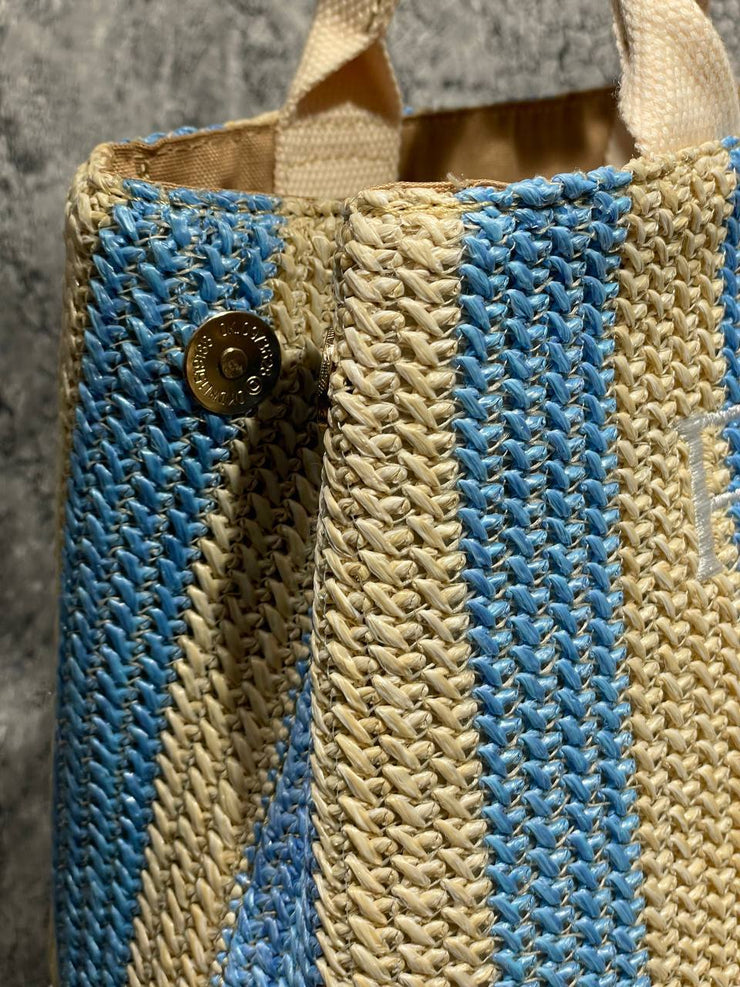 Prada Raffia Tote Bag